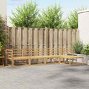 vidaXL Kültéri kanapé szett 5 pcs Fehér 325 x 162,5 x 73 cm