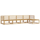 vidaXL Kültéri kanapé szett 5 pcs Fehér 325 x 162,5 x 73 cm