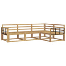 vidaXL Kültéri kanapé szett 4 pcs Fehér 247,5 x 168,5 x 73 cm
