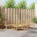 vidaXL Kültéri kanapé szett 5 pcs Fehér 79 x 79 x 37 cm Tömör Akácfa