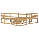 vidaXL Kültéri kanapé szett 5 pcs Fehér 79 x 79 x 37 cm Tömör Akácfa