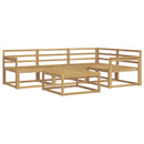 vidaXL Kültéri kanapé szett 5 pcs Fehér 79 x 79 x 37 cm Tömör Akácfa