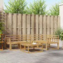 vidaXL Kültéri kanapé szett 5 pcs Fehér 79 x 79 x 37 cm Tömör Akácfa