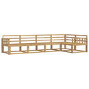 vidaXL Kültéri kanapé szett 5 pcs Fehér 327 x 168,5 x 73 cm