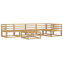 vidaXL Kültéri kanapé szett 6 pcs Fehér 79 x 79 x 37 cm Tömör Akácfa