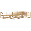 vidaXL Kültéri kanapé szett 6 pcs Fehér 79 x 79 x 37 cm Tömör Akácfa