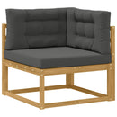 vidaXL Kültéri kanapé szett 6 db Fehér és Antracitszürke Poliészter