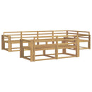 vidaXL Kültéri kanapé szett 8 pcs Fehér 331 x 172,5 x 73 cm