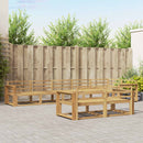 vidaXL Kültéri kanapé szett 8 pcs Fehér 410 x 172,5 x 73 cm