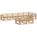 vidaXL Kültéri kanapé szett 8 pcs Fehér 410 x 172,5 x 73 cm
