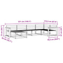 vidaXL Kültéri kanapé szett 6 pcs Fehér 331 x 172,5 x 73 cm