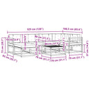 vidaXL Kültéri kanapé szett 7 db Fehér és Krém színű
