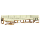 vidaXL Kültéri kanapé szett 7 db Fehér és Krém színű