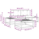 vidaXL Kültéri kanapé szett párnával Fehér 79 x 79 x 37 cm Poliészter