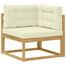 vidaXL Kültéri kanapé szett 11 db Fehér és Krém színű