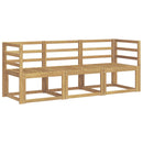 vidaXL Kültéri kanapé szett 3 pcs Fehér 185,5 x 63 x 73 cm
