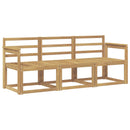 vidaXL Kültéri kanapé szett 3 pcs Fehér 189,5 x 63 x 73 cm