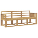 vidaXL Kültéri kanapé szett 3 pcs Fehér 189,5 x 63 x 73 cm