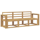vidaXL Kültéri kanapé szett 3 pcs Fehér 197,5 x 63 x 73 cm