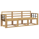 vidaXL Kültéri kanapé szett 3 pcs Fehér 189,5 x 63 x 73 cm