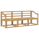 vidaXL Kültéri kanapé szett 3 pcs Fehér 185,5 x 63 x 73 cm