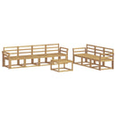 vidaXL Kültéri kanapé szett 8 pcs Fehér 59 x 59 x 37 cm Tömör Akácfa