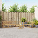 vidaXL Kültéri kanapé szett 8 pcs Fehér 59 x 59 x 37 cm Tömör Akácfa