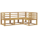 vidaXL Kültéri kanapé szett 4 pcs Fehér 185,5 x 126,5 x 73 cm