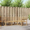 vidaXL Kültéri kanapé szett 4 pcs Fehér 187,5 x 128,5 x 73 cm