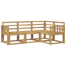 vidaXL Kültéri kanapé szett 4 pcs Fehér 187,5 x 128,5 x 73 cm
