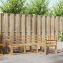 vidaXL Kültéri kanapé szett 4 pcs Fehér 190 x 130,5 x 73 cm