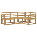 vidaXL Kültéri kanapé szett 4 pcs Fehér 190 x 130,5 x 73 cm