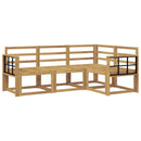 vidaXL Kültéri kanapé szett 4 pcs Fehér 187,5 x 128,5 x 73 cm