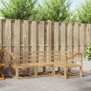 vidaXL Kültéri kanapé szett 4 pcs Fehér 185,5 x 126,5 x 73 cm