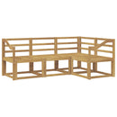 vidaXL Kültéri kanapé szett 4 pcs Fehér 185,5 x 126,5 x 73 cm