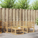 vidaXL Kültéri kanapé szett 5 pcs Fehér 59 x 59 x 37 cm Tömör Akácfa