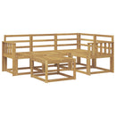 vidaXL Kültéri kanapé szett 5 pcs Fehér 59 x 59 x 37 cm Tömör Akácfa