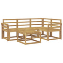 vidaXL Kültéri kanapé szett 5 pcs Fehér 59 x 59 x 37 cm Tömör Akácfa