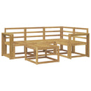 vidaXL Kültéri kanapé szett 5 pcs Fehér 59 x 59 x 37 cm Tömör Akácfa