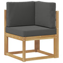 vidaXL Kültéri kanapé szett 9 db Fehér és Antracitszürke