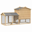 vidaXL Tyúkház Barna 150 x 60 x 89 cm