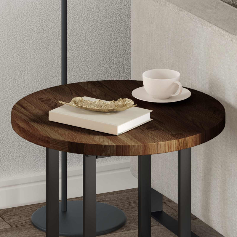 vidaXL Asztallap Világosbarna Ø 50 x 2.5 cm Masszív tölgyfa