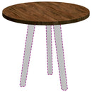 vidaXL Asztallap Világosbarna Ø 60 x 2.5 cm Masszív tölgyfa