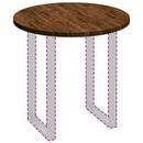 vidaXL Asztallap Világosbarna Ø 80 x 2.5 cm Masszív tölgyfa