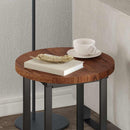 vidaXL Asztallap sötétbarna Ø 40 x 2.5 cm Masszív tölgyfa