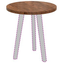 vidaXL Asztallap sötétbarna Ø 50 x 2.5 cm Masszív tölgyfa