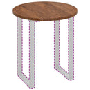 vidaXL Asztallap sötétbarna Ø 70 x 2.5 cm Masszív tölgyfa