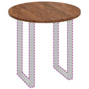 vidaXL Asztallap sötétbarna Ø 80 x 2.5 cm Masszív tölgyfa