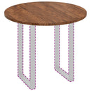 vidaXL Asztallap sötétbarna Ø 90 x 2.5 cm Masszív tölgyfa