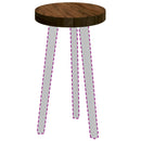 vidaXL Asztallap Világosbarna Ø 30 x 4 cm Masszív tölgyfa